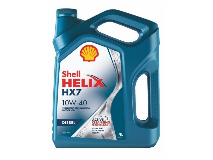 Масло моторное 10w40 п/синт. Helix HX7 Diezel A3/B3/B4 CF (4л) (SHELL) фото 1