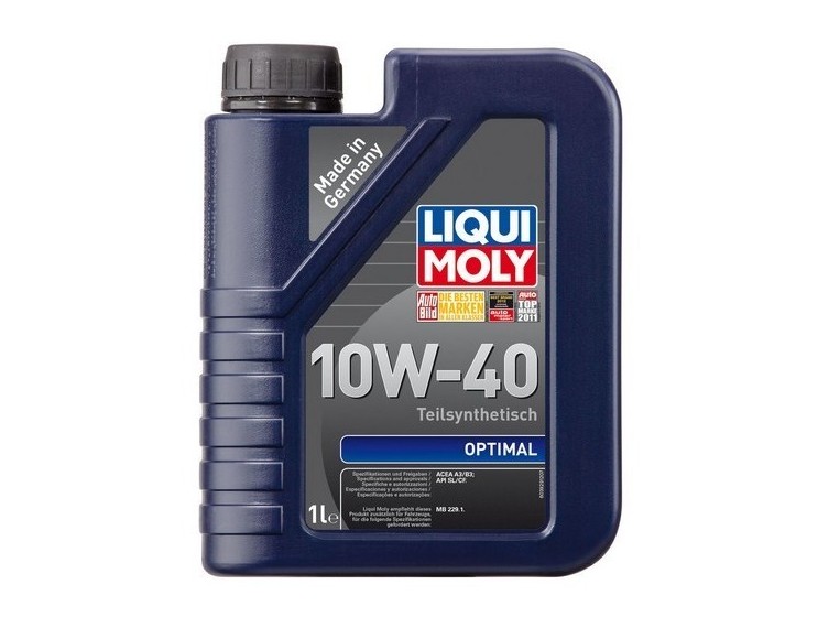 Масло моторное 10W40 п/синт. Optimal A3/B3 CF/SL (1л) (LIQUI-MOLY) фото 1