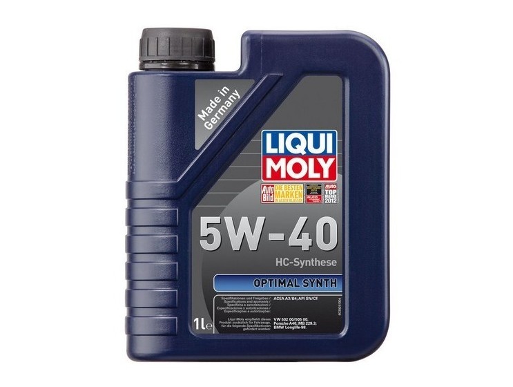 Масло моторное 5W40 синт. Optimal Synth A3/B4 CF/SN (1л) (LIQUI-MOLY) фото 1