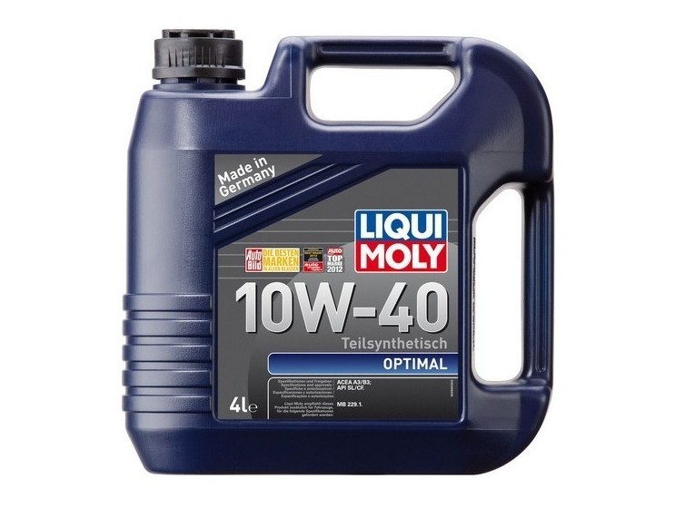 Масло моторное 10W40 п/синт. Optimal A3/B3 CF/SL (4л) (LIQUI-MOLY) фото 1