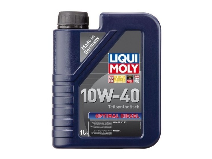 Масло моторное 10W40 п/синт. (1л) B3/B4 CF Optimal Diezel (LIQUI-MOLY)!!!! фото 1