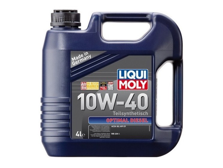 Масло моторное 10W40 п/синт. (4л) B3/B4 CF Optimal Diezel (LIQUI-MOLY)!!!! фото 1