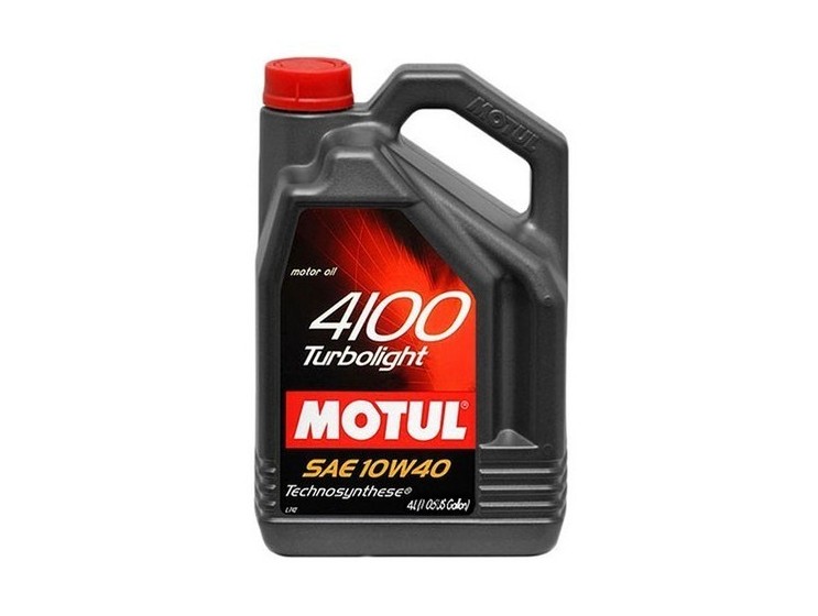 Масло моторное 10W40 п/синт. 4100 Turbolight A3/B4 SM/CF (4л) (Motul) фото 1