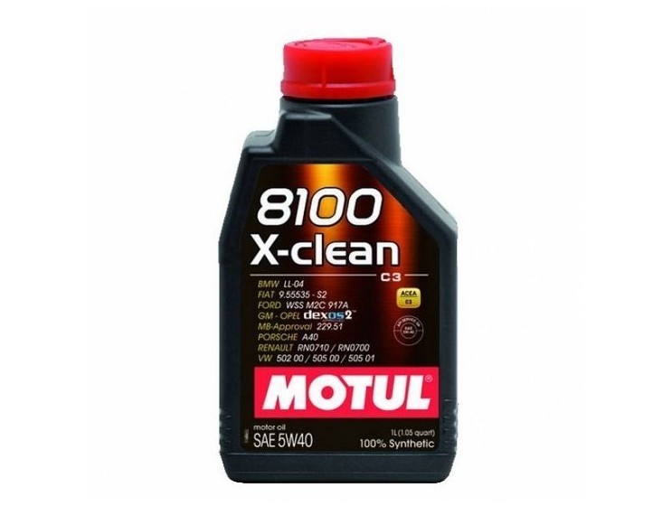 Масло моторное 5W40 синт. 8100 X-clean gen2 C3 SN/CF (1л) (Motul) фото 1