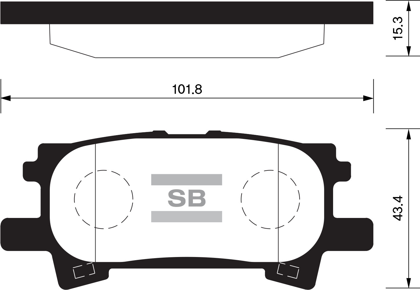 Колодки тоpм.зад. LEXUS RX300/RX330/RX350 03&gt;08/RX400H 05&gt;09 фото 1