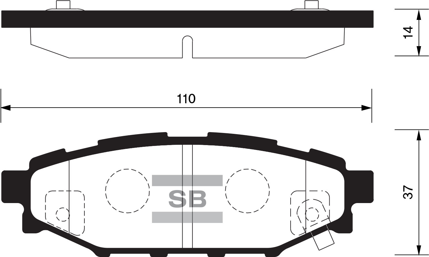 Колодки торм.зад. SUBARU LEGACY 03&gt;/OUTBACK 03&gt; 2.0/2.5 фото 1