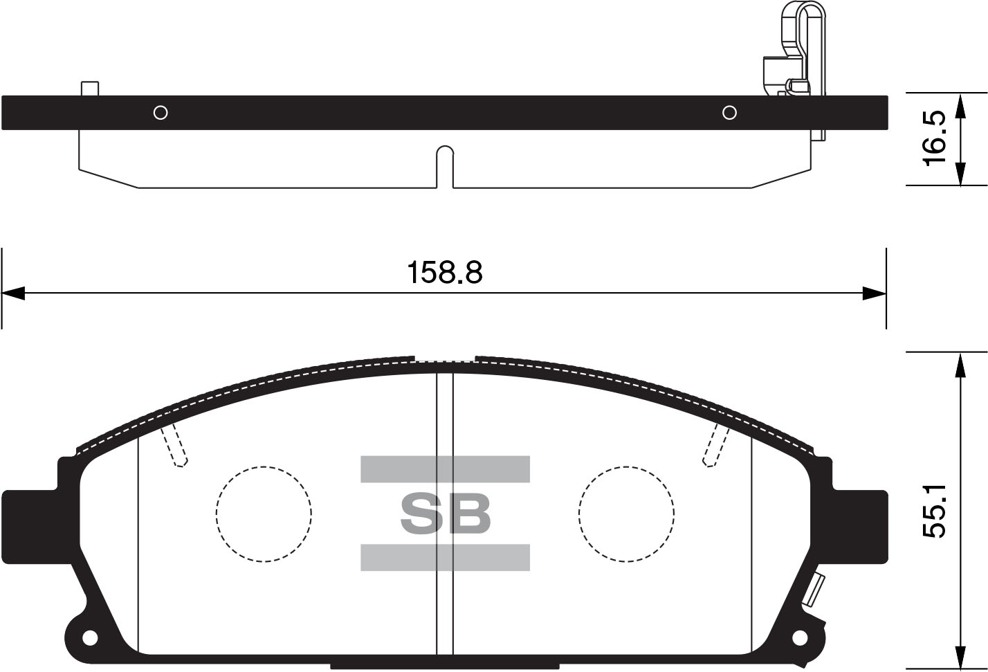 Колодки тормозные NISSAN PATHFINDER 97-04/X-TRAIL 01-07 передние фото 1