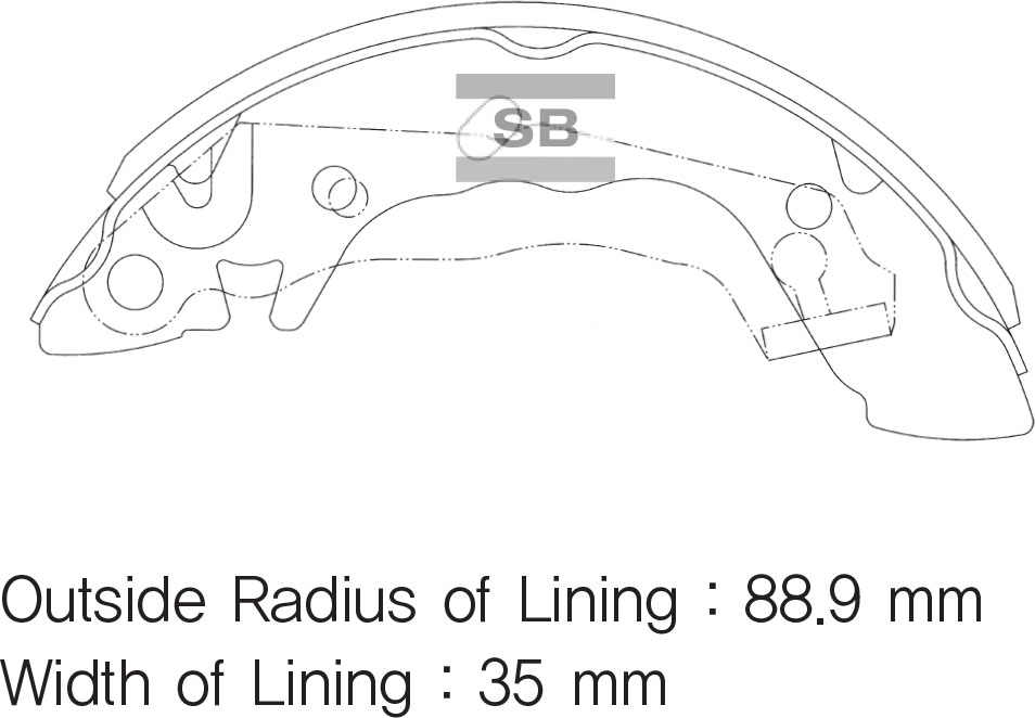 Колодки торм.бар.HYUNDAI ACCENT 1.3-1.6 00-05 фото 1