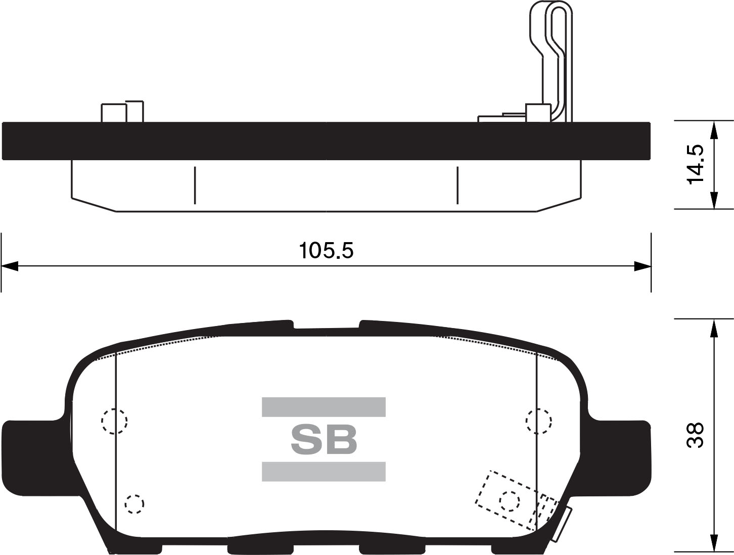 Колодки тормозные NISSAN X-TRAIL/QASHQAI/TIIDA/INFINITI FX/RENAULT KOLEOS задние фото 1