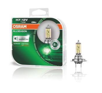 Лампа галоген.H7 12 V 55 W (PX26d) Allseason +30%  DuoBox (2 шт.) (Osram) фото 1