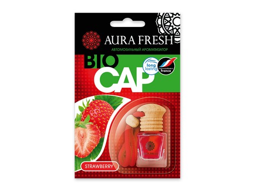 Ароматизатор подвесной (бутылочка) Strawberry (Aura Fresh)