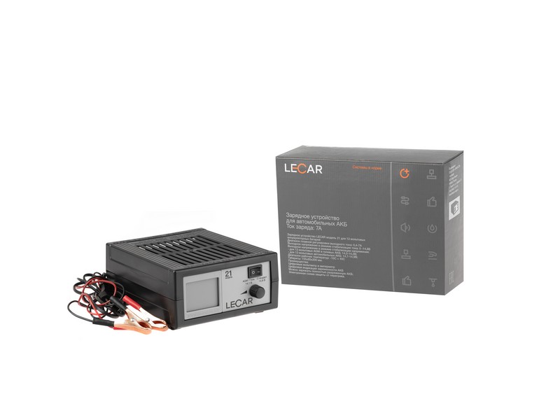 Устройство зарядное "LECAR 21" 12В 0,4-7A фирм.упак LECAR