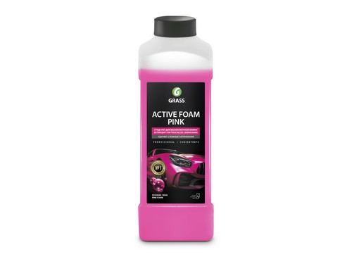 Автошампунь для бесконтактной мойки (1л) Active Foam Pink конц. (GRASS)