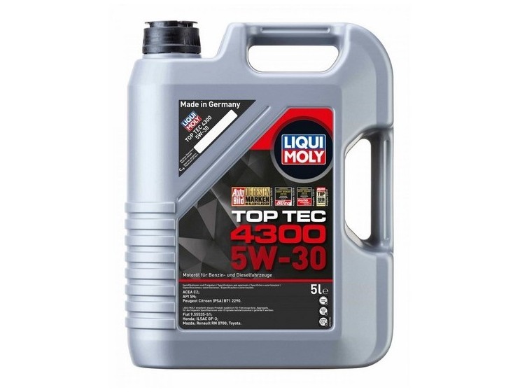 Масло моторное 5W30 синт. Top Tec 4300 SN C2 (5л) (LIQUI-MOLY) фото 1