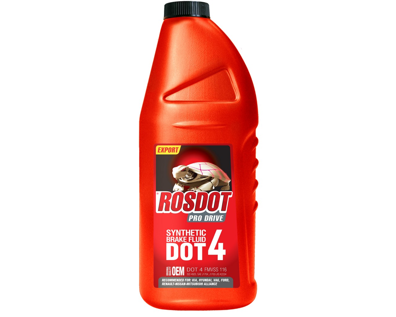 Жидкость тормозная ДОТ-4 (910г) PRO DRIVE (ROSDOT)
