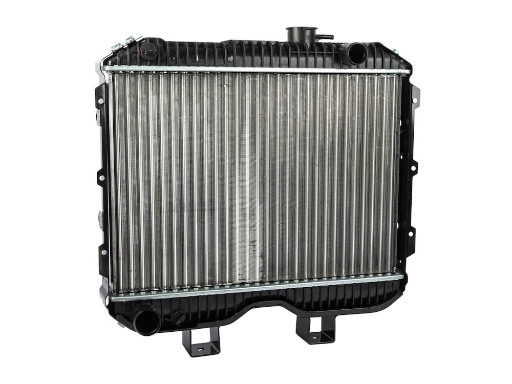 Радиатор охлаж УАЗ-Хантер дв 4213, УАЗ-452 дв 4213,4091, алюмин, двухрядный (MetalPart)