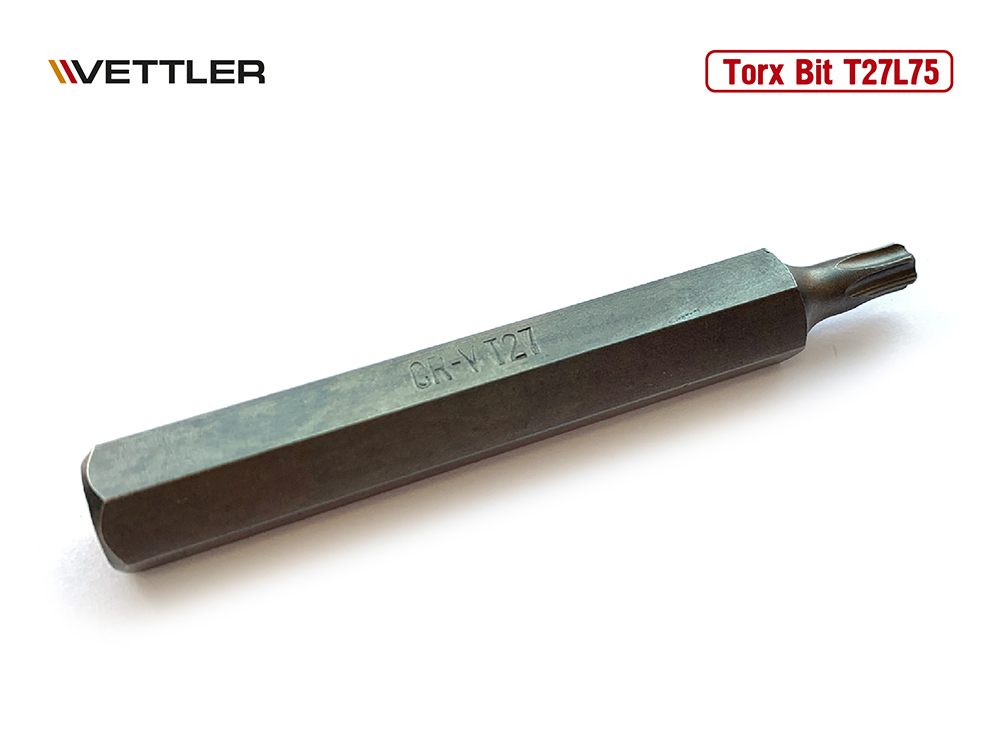 Бита вставка TORX T27 3/8&quot; 75мм VETTLER фото 1