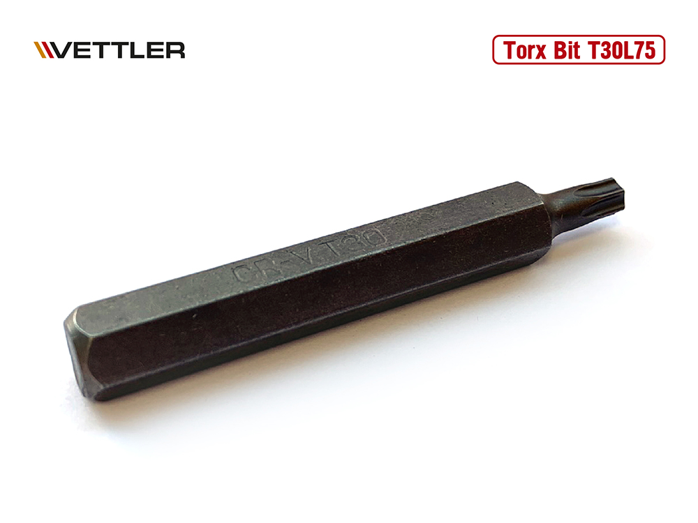 Бита вставка TORX T30 3/8&quot; 75мм VETTLER фото 1