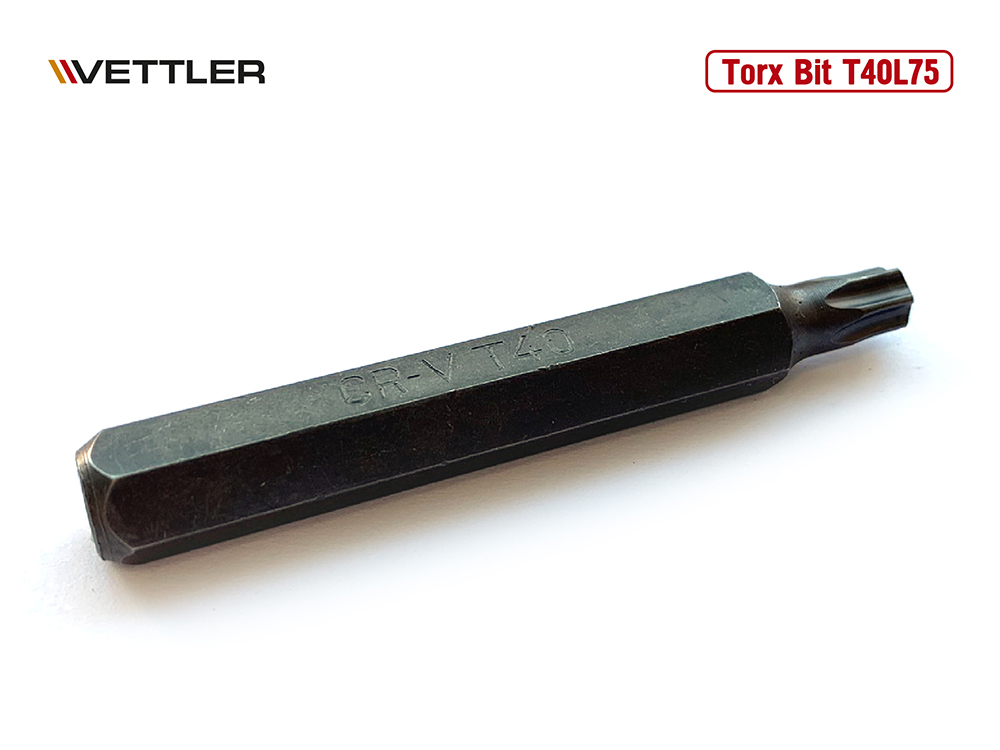 Бита вставка TORX T40 3/8&quot; 75мм VETTLER фото 1