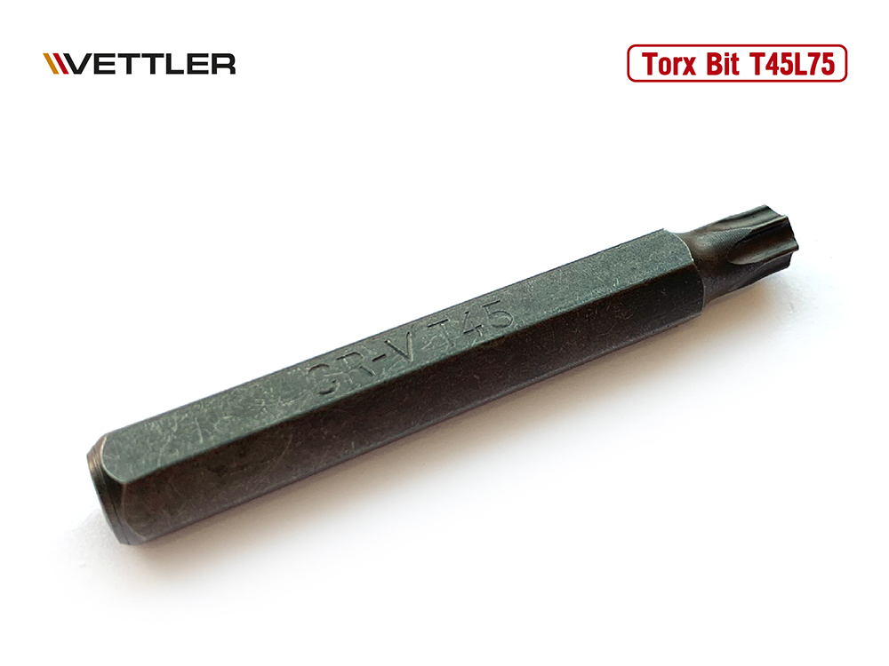 Бита вставка TORX T45 3/8&quot; 75мм VETTLER фото 1