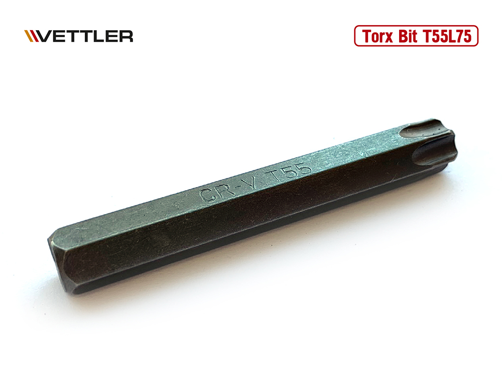 Бита вставка TORX T55 3/8&quot; 75мм VETTLER фото 1