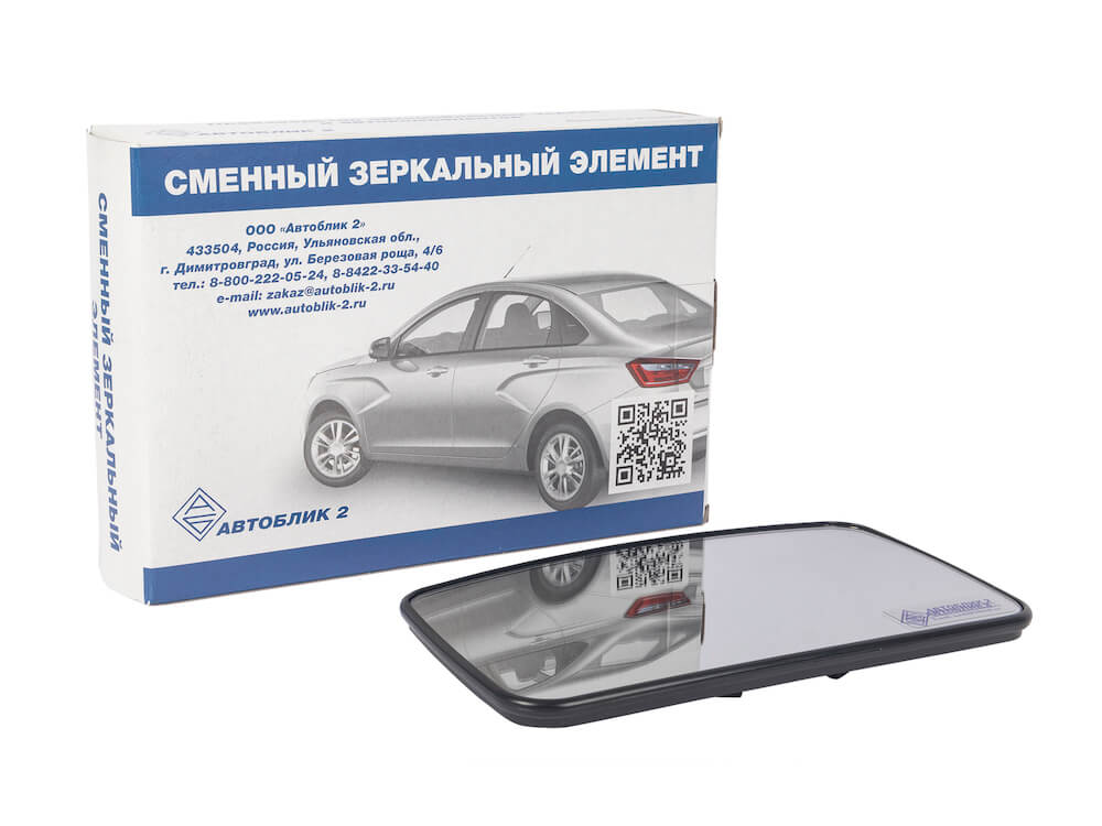 Элемент зеркальный 2170 левый,обогрев (корпус Автокомпонент) 2007-13 г. фото 1