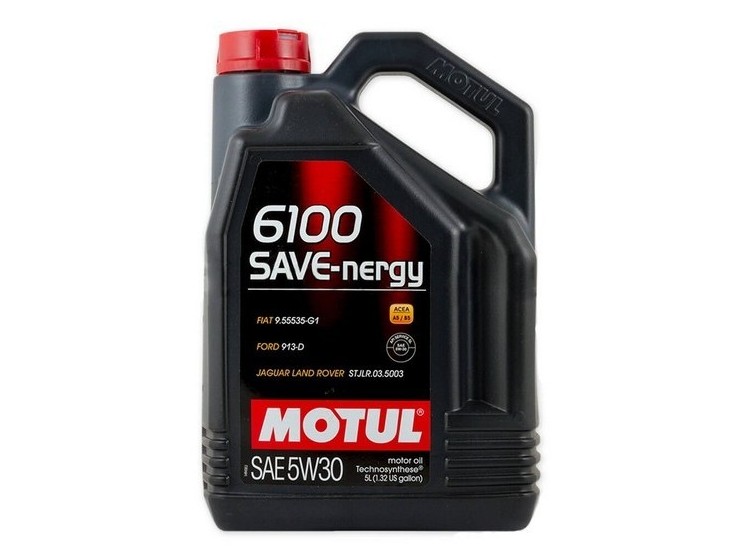 Масло Motul 6100 SYN-nergy 5W30 A3/B4 SL/CF (5л) синт АКЦИЯ фото 1