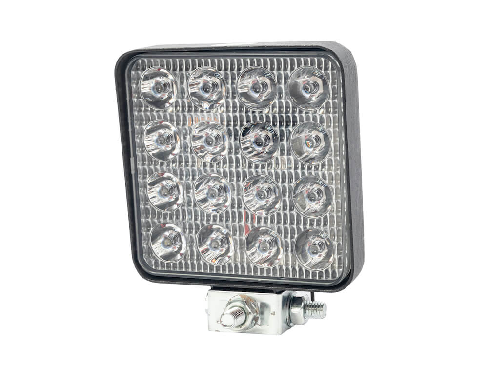 Фара противотуманная светод квадратная 48 W (ТАС 16 LED.3716) 16*3 W фото 1