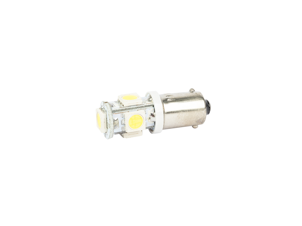 Лампа светодиодная 12 V BA9S-5 SMD белая повторит.подсв фары (МАЯК) фото 1