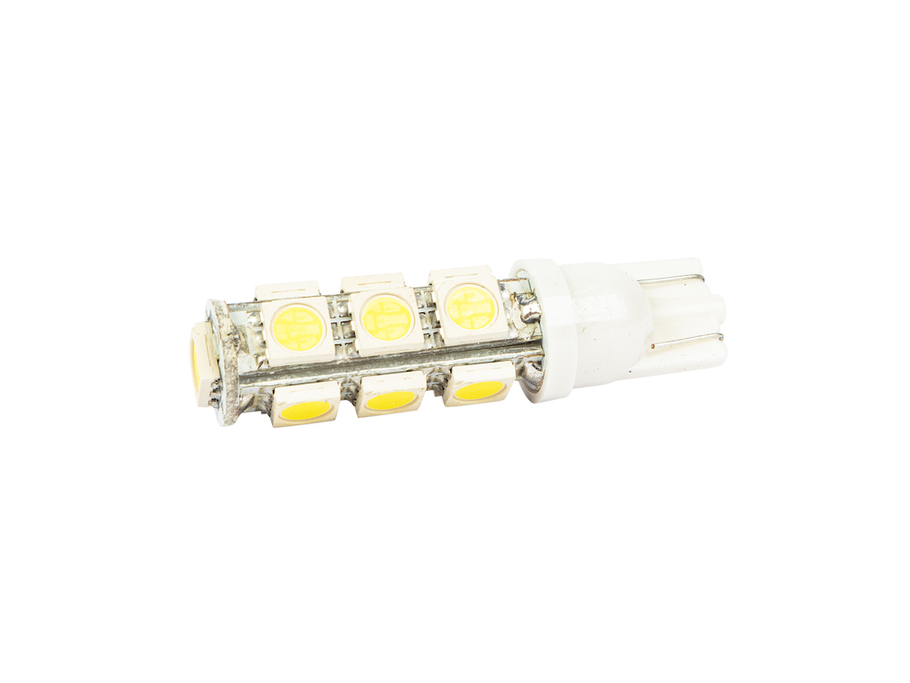 Лампа светодиодная 12 V T10-13 SMD белая повторит, габарит б/цок (МАЯК) фото 1