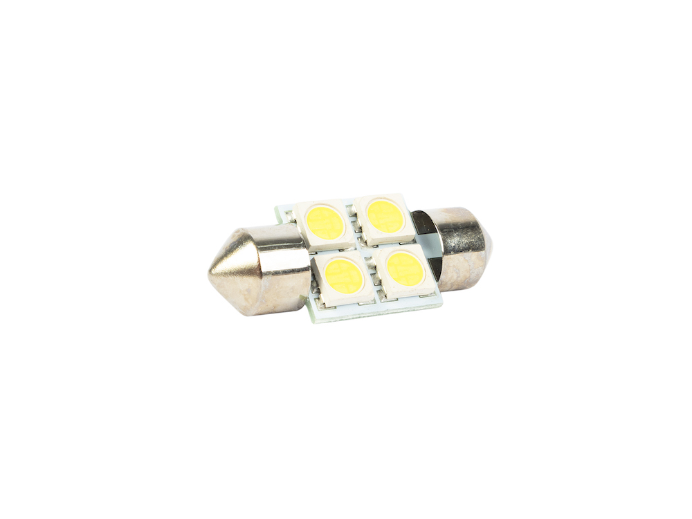 Лампа светодиодная 12 V SV 8.5-4 SMD белая салонная (пальчиковая) (МАЯК) фото 1