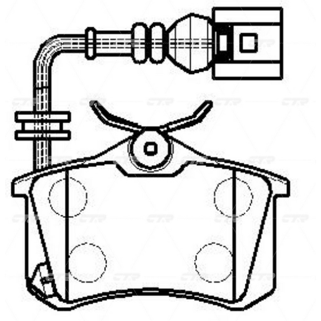 Колодки тормозные AUDI 96-/CITROEN 99-/RENAULT 98-/PEUGEOT 00-/VW 95- задние &quot;CTR&quot; фото 1