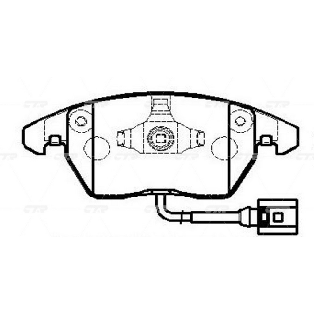Колодки тоpмозные задние AUDI A3/VW BORA,GOLF IV/SKODA OCTAVIA,FABIA &quot;CTR&quot; фото 1