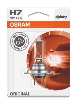 Лампа галоген.H7 12 V 55 W (PX26d) (блистер 1 шт.) (Osram) фото 1