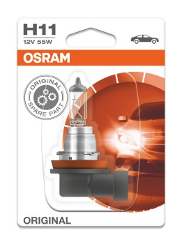 Лампа галоген.H11 12 V 55 W иномарки (PGJ19-2) (блистер 1 шт.) (Osram) фото 1