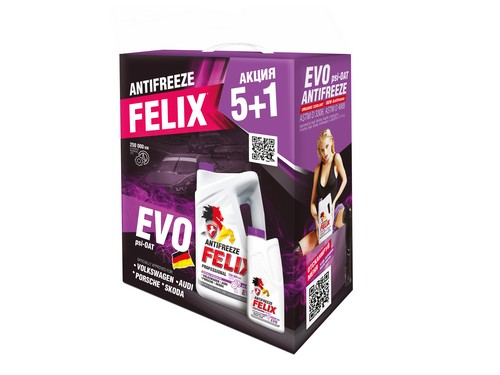 Антифриз &quot;FELIX&quot; EVO (5кг+1кг) фиолетовый (АКЦИЯ)!!!! фото 1