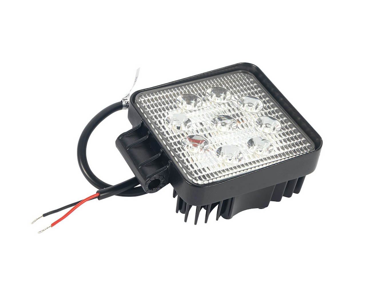 Фара светодиодная MK1007A (рабочий свет,кв. мет. корп. 9 LED по кругу, 27W) WHITE (МАЯК) фото 1