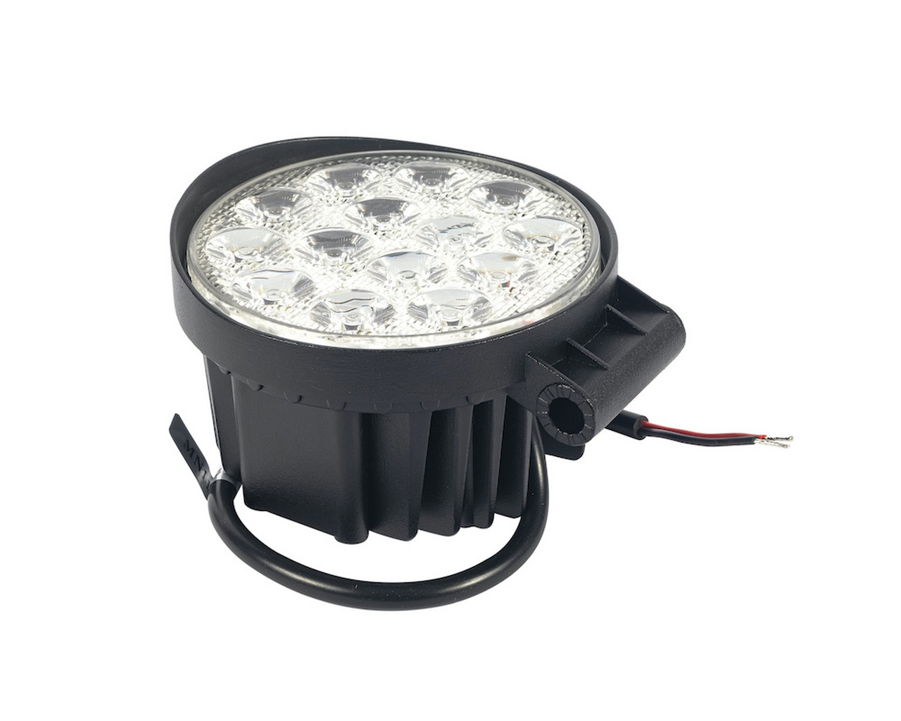 Фара светодиодная MK2003 (рабочий свет,кругл. мет. корп. 14 LED, 42W) BLACK (МАЯК) фото 1