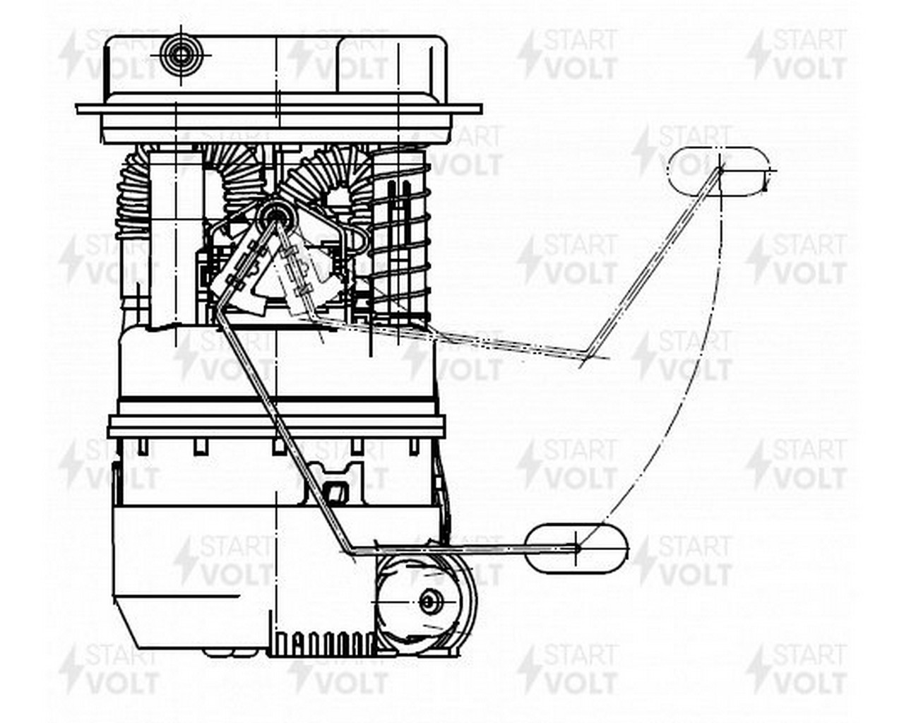 Модуль топливного насоса для а/м Renault Duster (10-) 2.0i (SFM 0915) фото 1