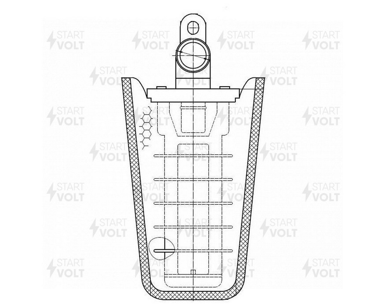 Фильтр эл. бензонасоса для а/м Chevrolet Cruze (09-)/Aveo (11-) 1.2i/1.4i/1.6i (D=10,9мм) (SFF 0502) фото 1